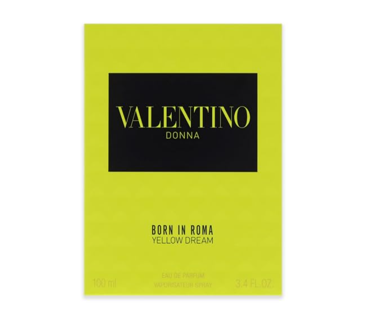 Valentino Donna Born In Roma Yellow Dream bottle and box side view