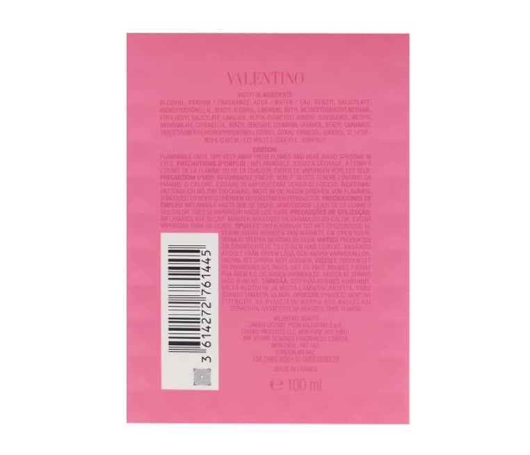 Valentino Donna Born In Roma pink box back with barcode