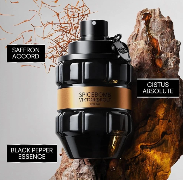 Viktor & Rolf Spicebomb Extreme fragrance notes - saffron, cistus, black pepper